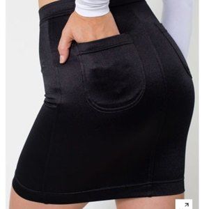 American Apparel Black Disco Skirt - High Waist